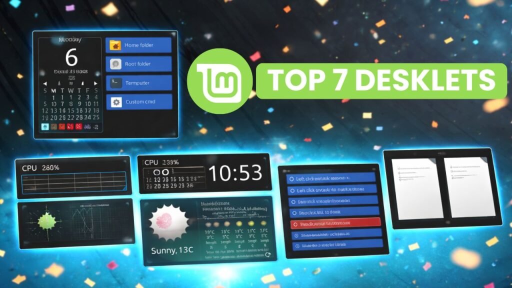 Desklets That Made My Linux Mint Setup Way Better Feature Image